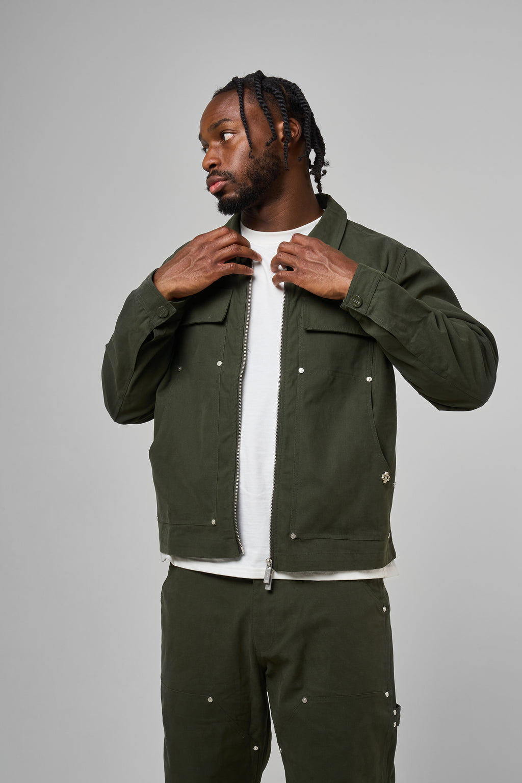 Wyatt Khaki Twill Overshirt