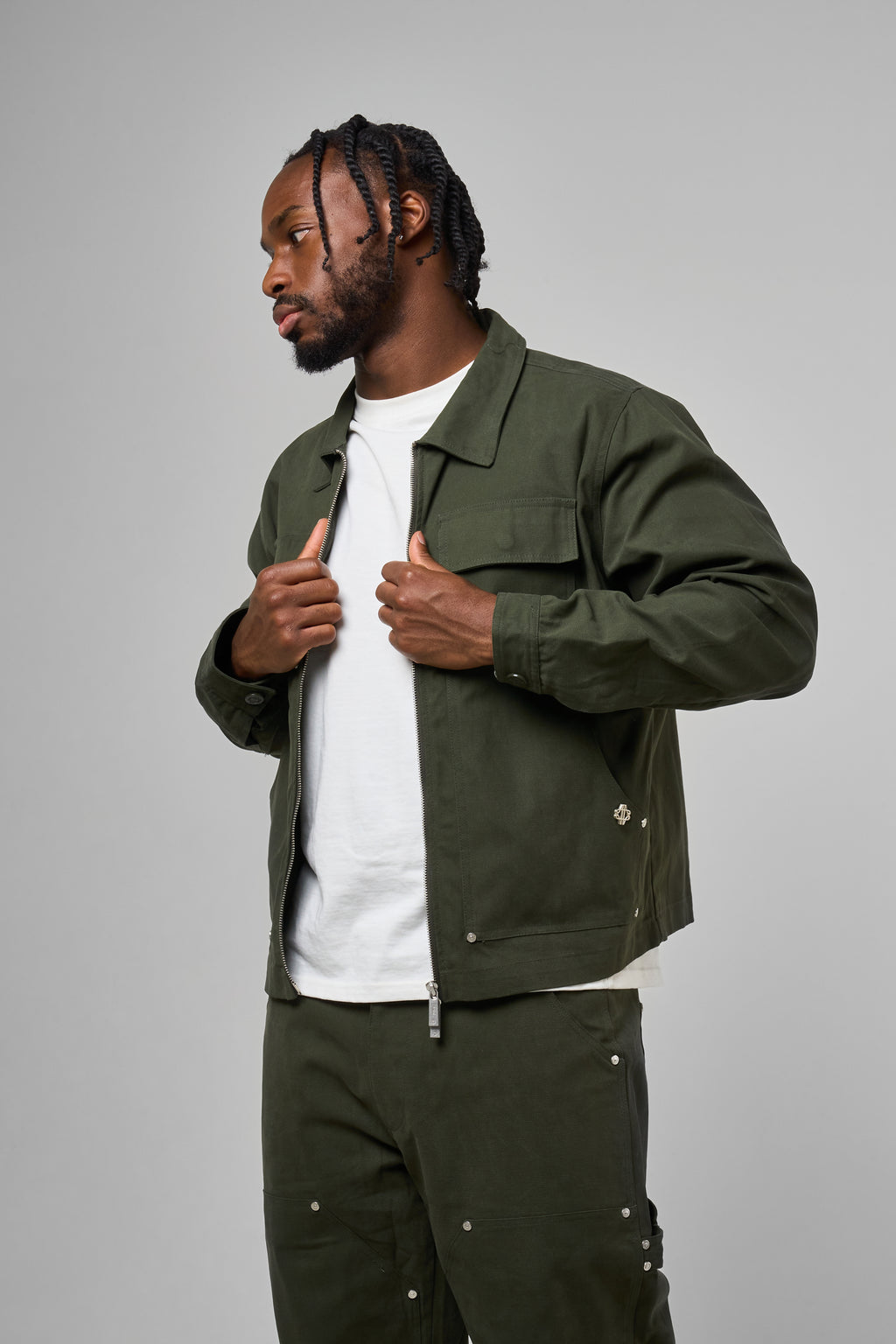 Wyatt Khaki Twill Overshirt