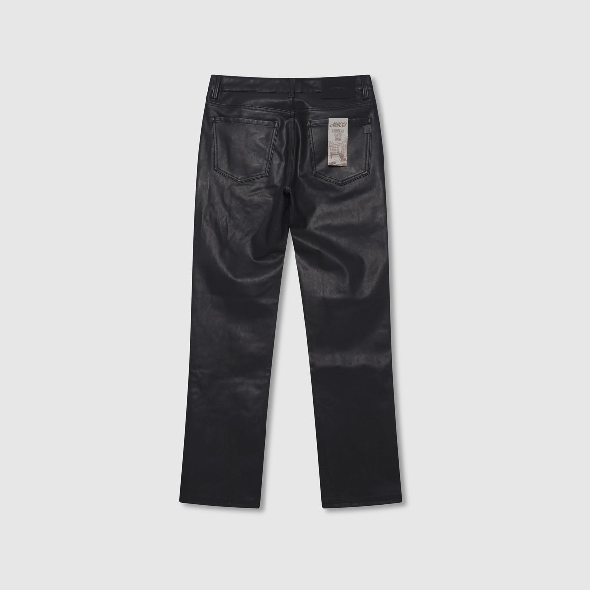 Dario Zwarte Leren Broek