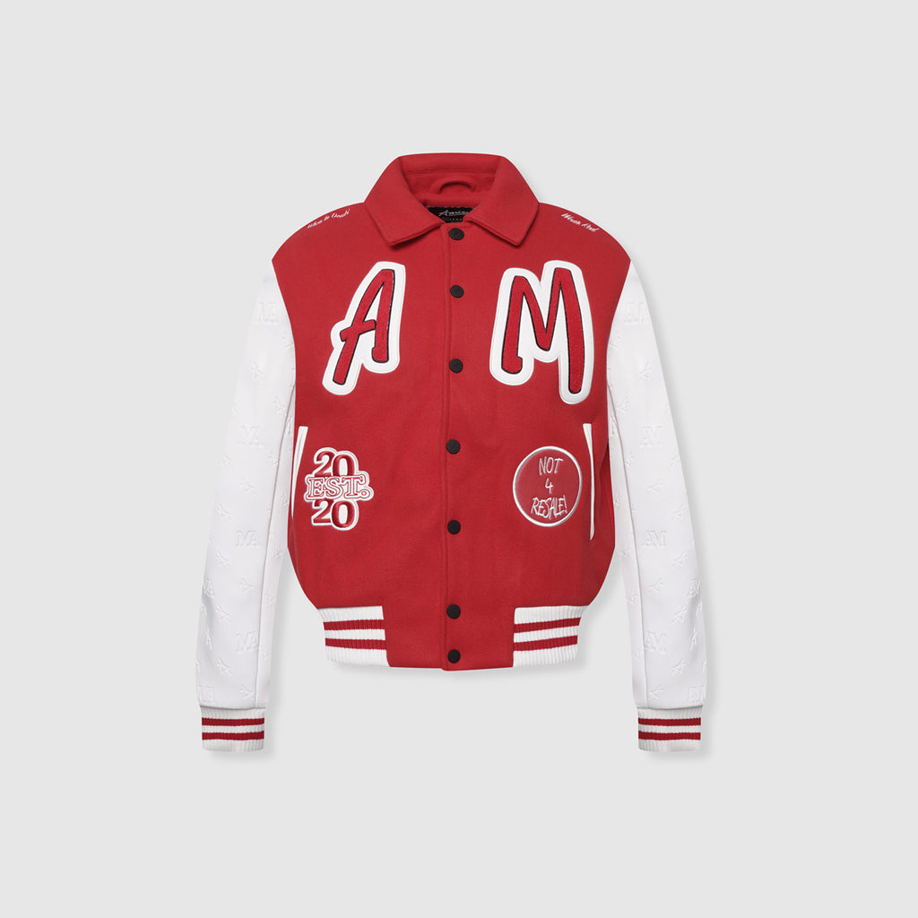 Rouge Varsity-Jacke