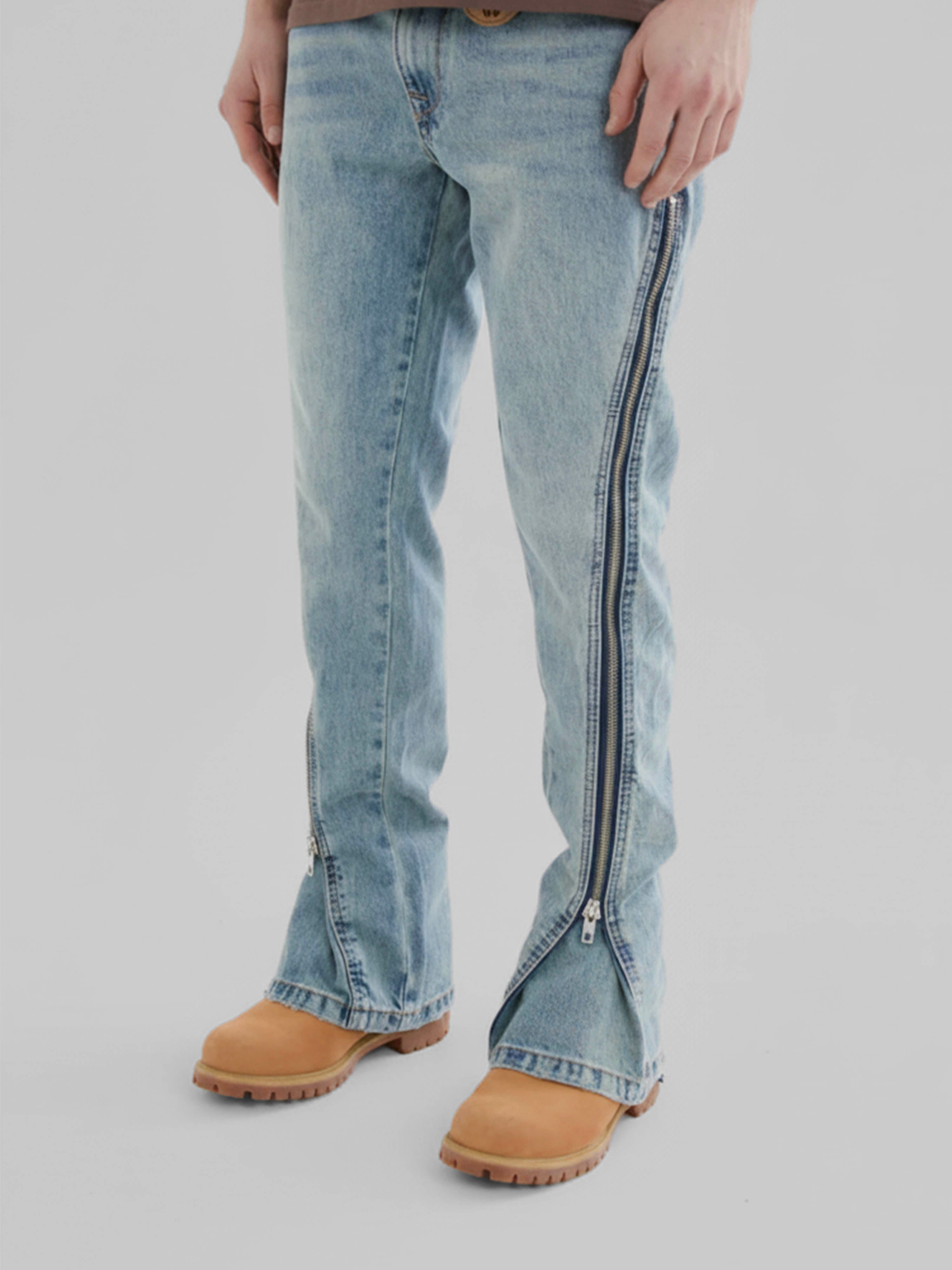 Jeans de campana con cremallera Lorient Azul