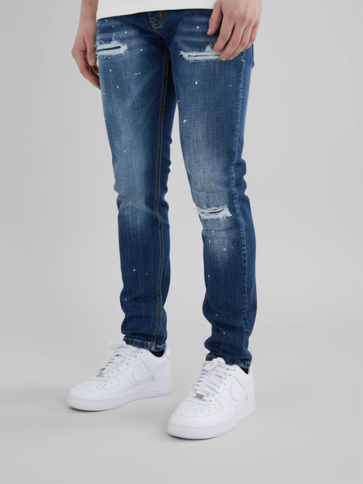 Marseille Mittelblaue Skinny Jeans