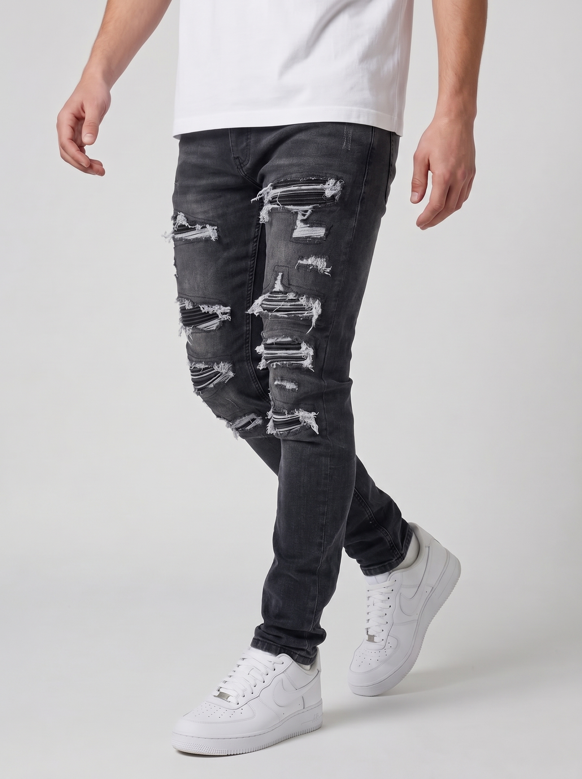 Diego Schwarze Skinny Jeans