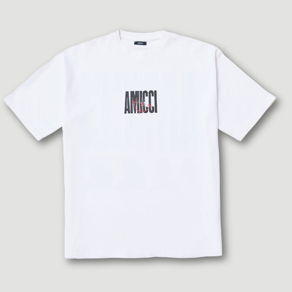 Sniper Graphic T Shirt White