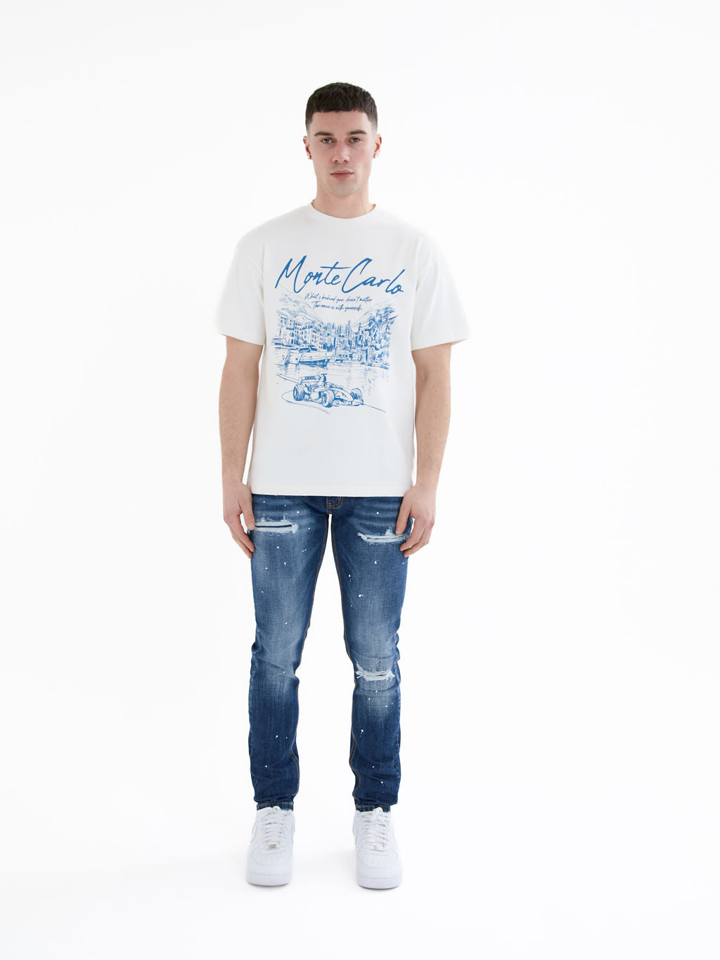 Marseille Mittelblaue Skinny Jeans