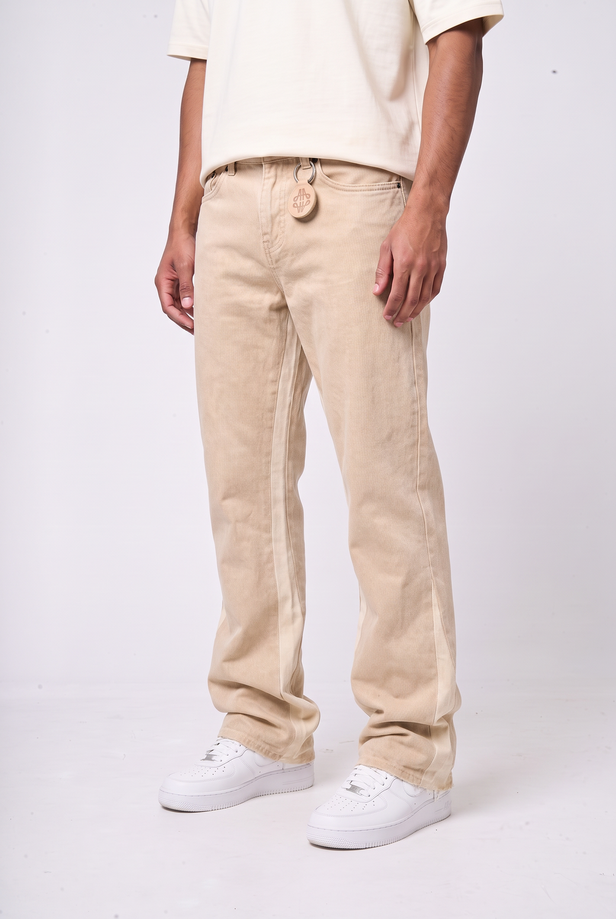 Maranello Beige Flare Jean