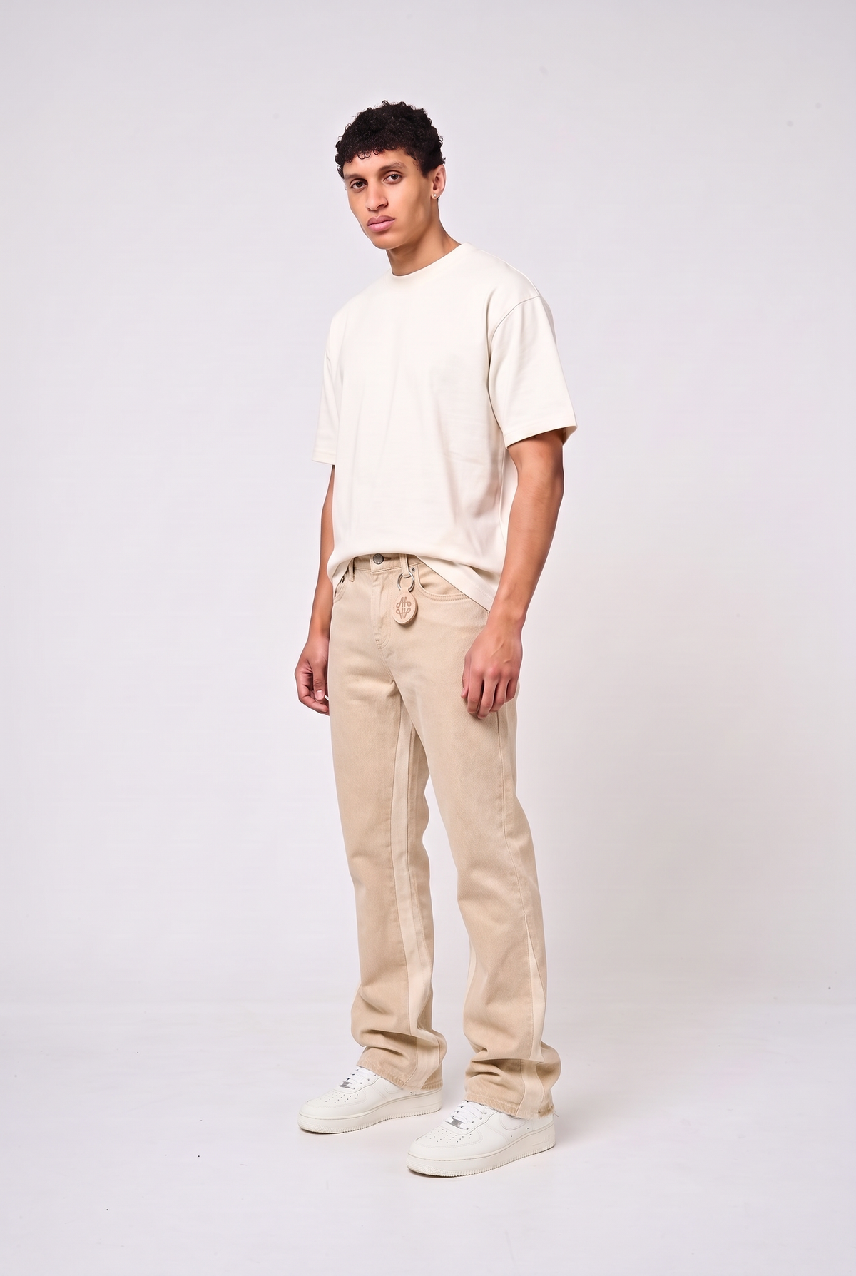 Maranello Beige Flare Jean
