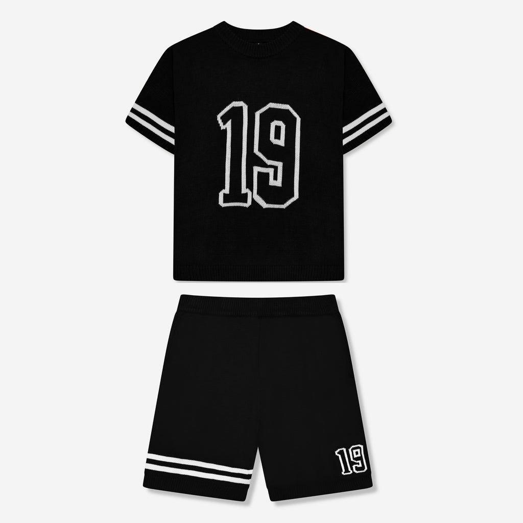 Nantes Strickset Schwarz