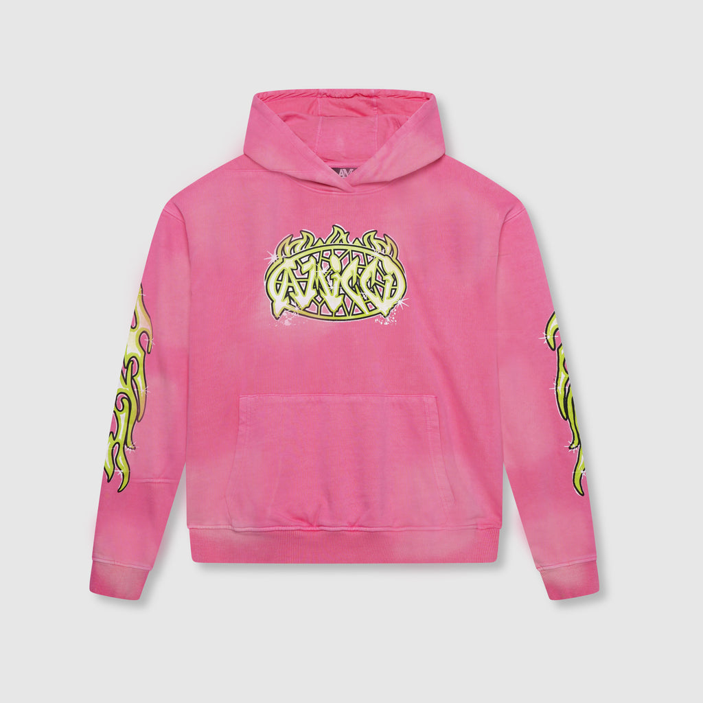 Paola Graphic Hoodie Pink