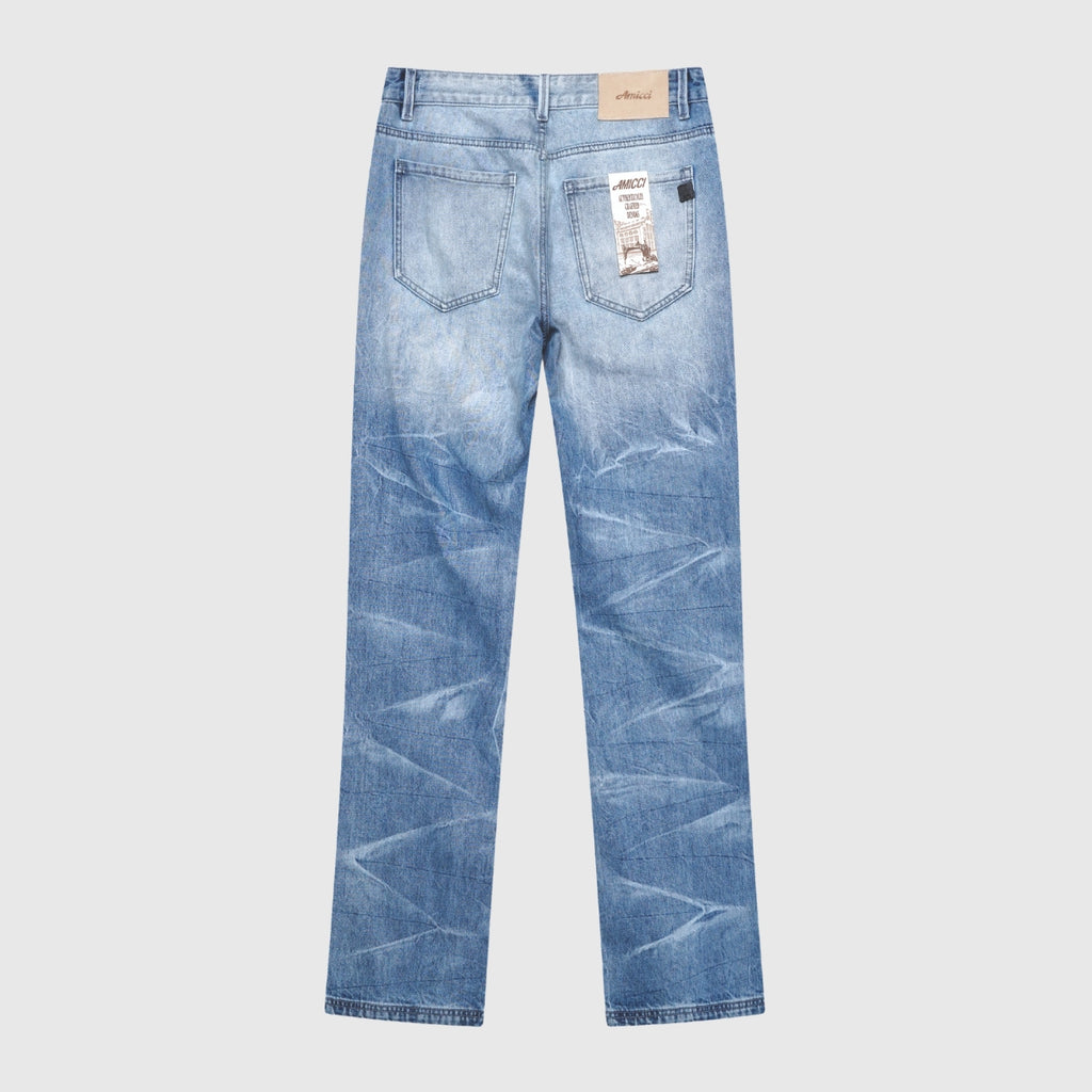 Sienna Hellblaue Schlagjeans