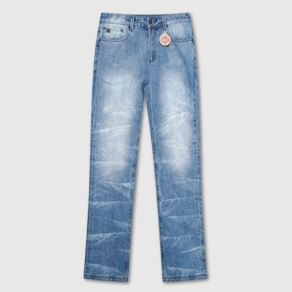 Sienna Hellblaue Schlagjeans