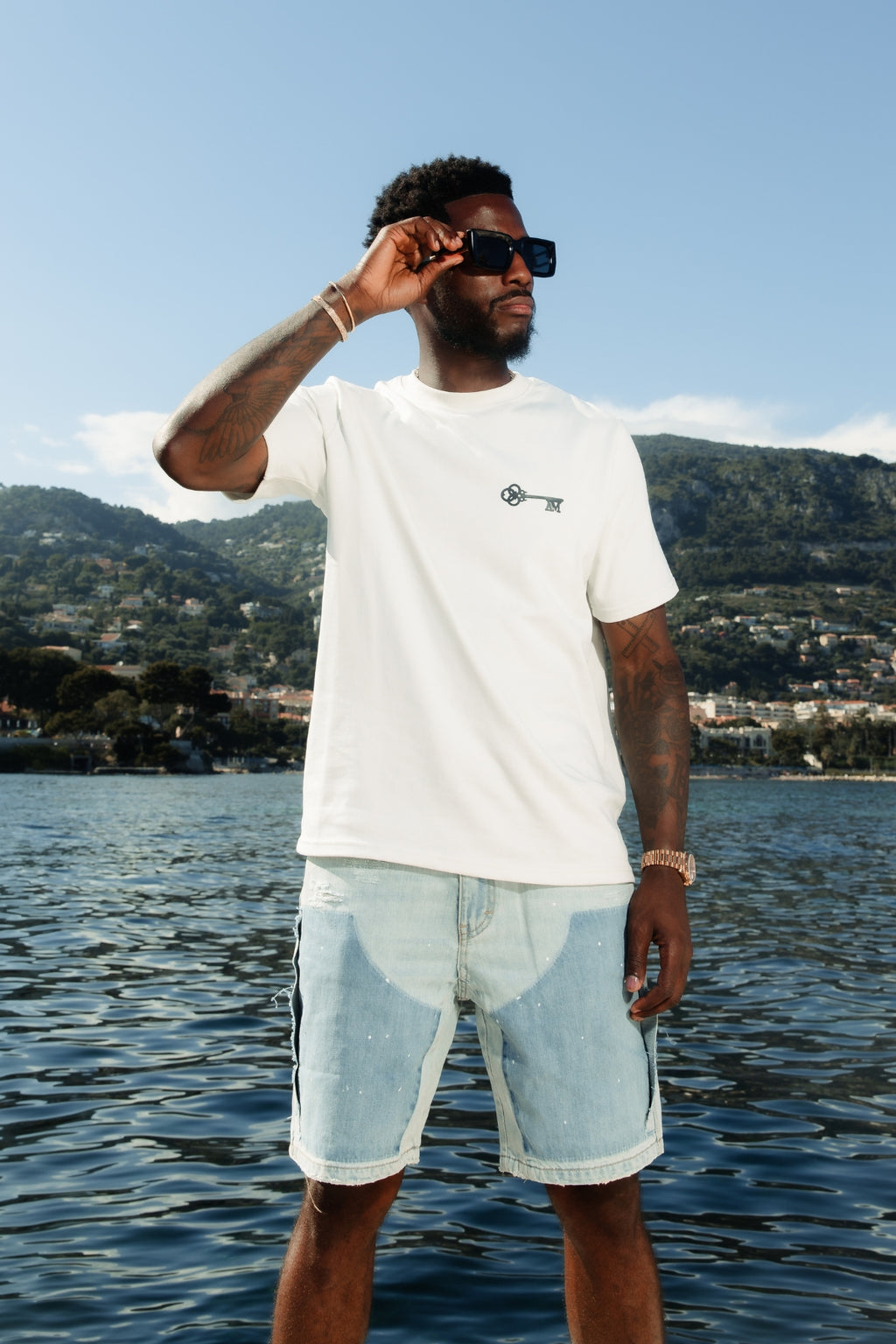 Shorts de charpentier Adrano Light Blue