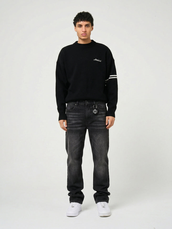 Sienna gewaschene schwarze Denim