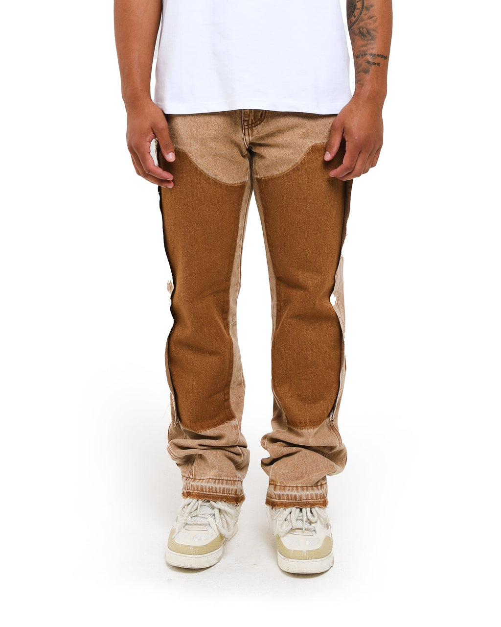 Amicci Jeans Adrano Flare Jeans Sand