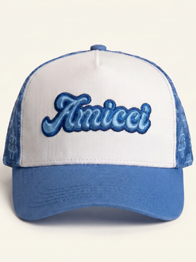 Gotti Embroidery Mesh Cap Blue