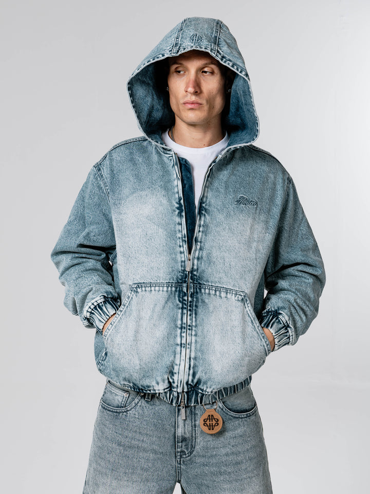 Teamster Blue Padded Denim Jacket