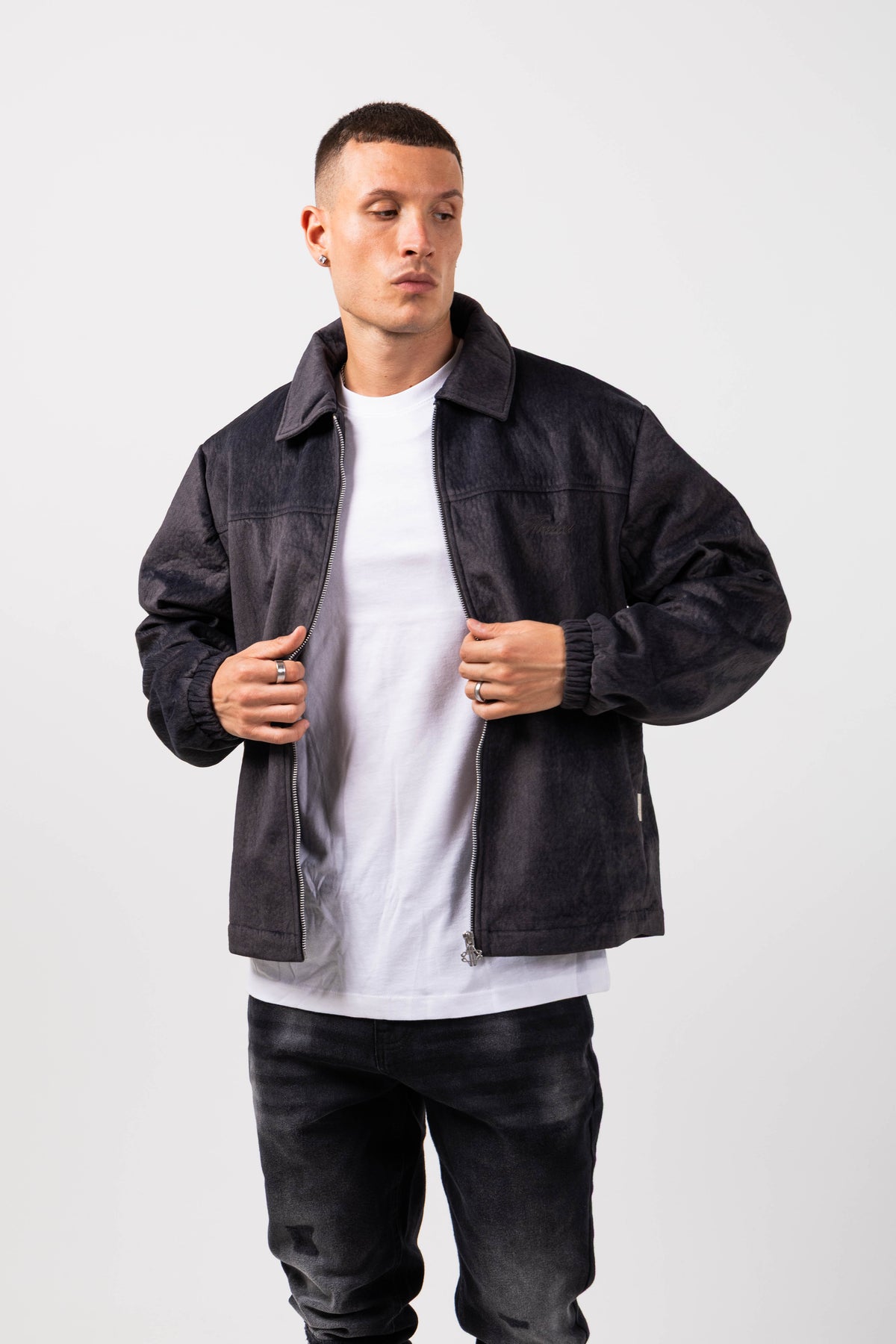 Gianni Suede Coach Jacket