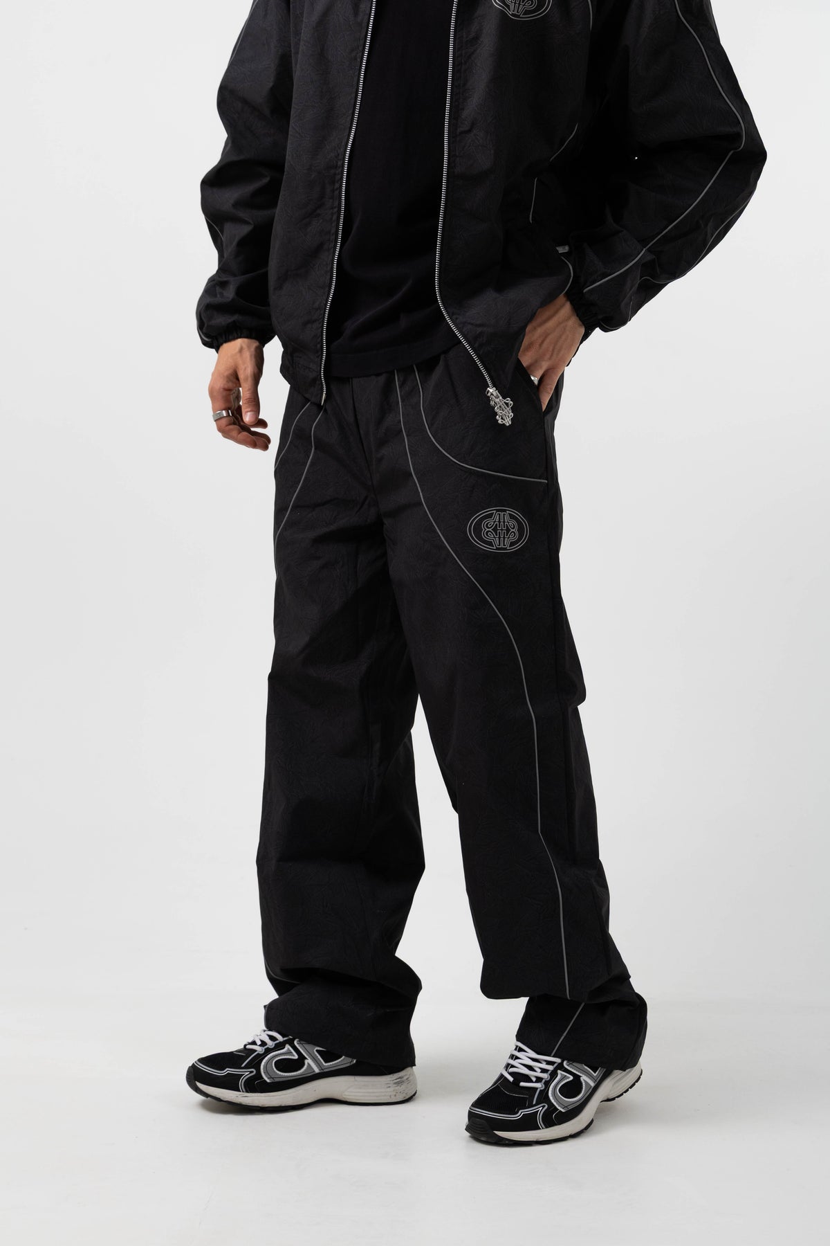 Ronin Relfective Black Shell Pants