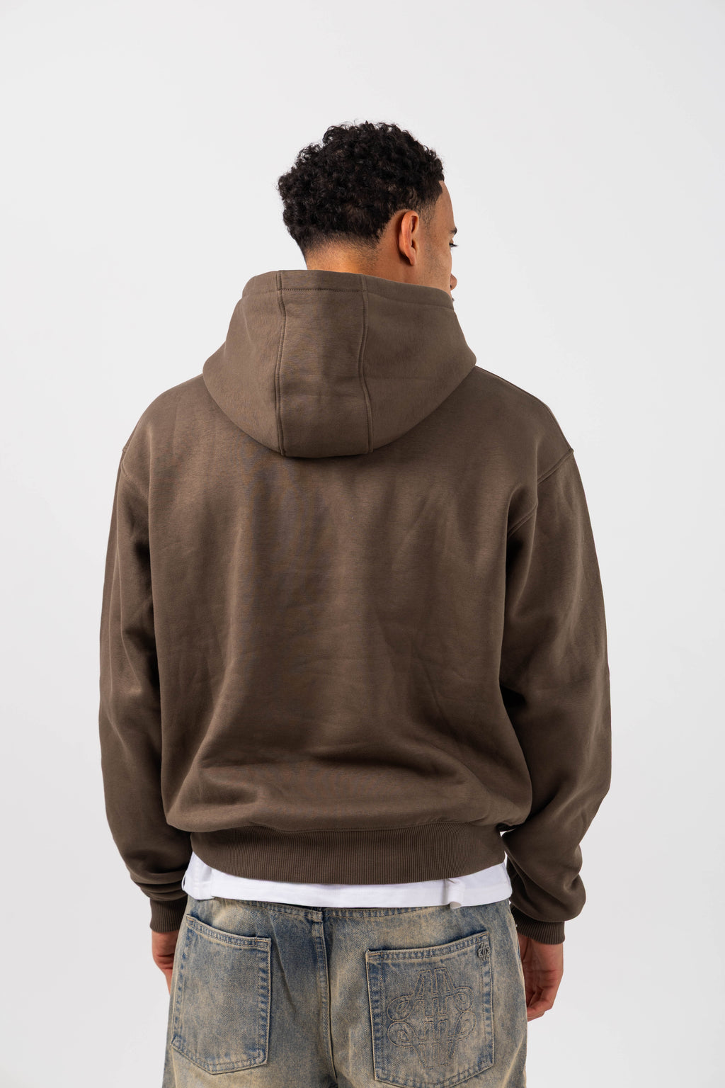 Reyes Taupe Logo Hoodie