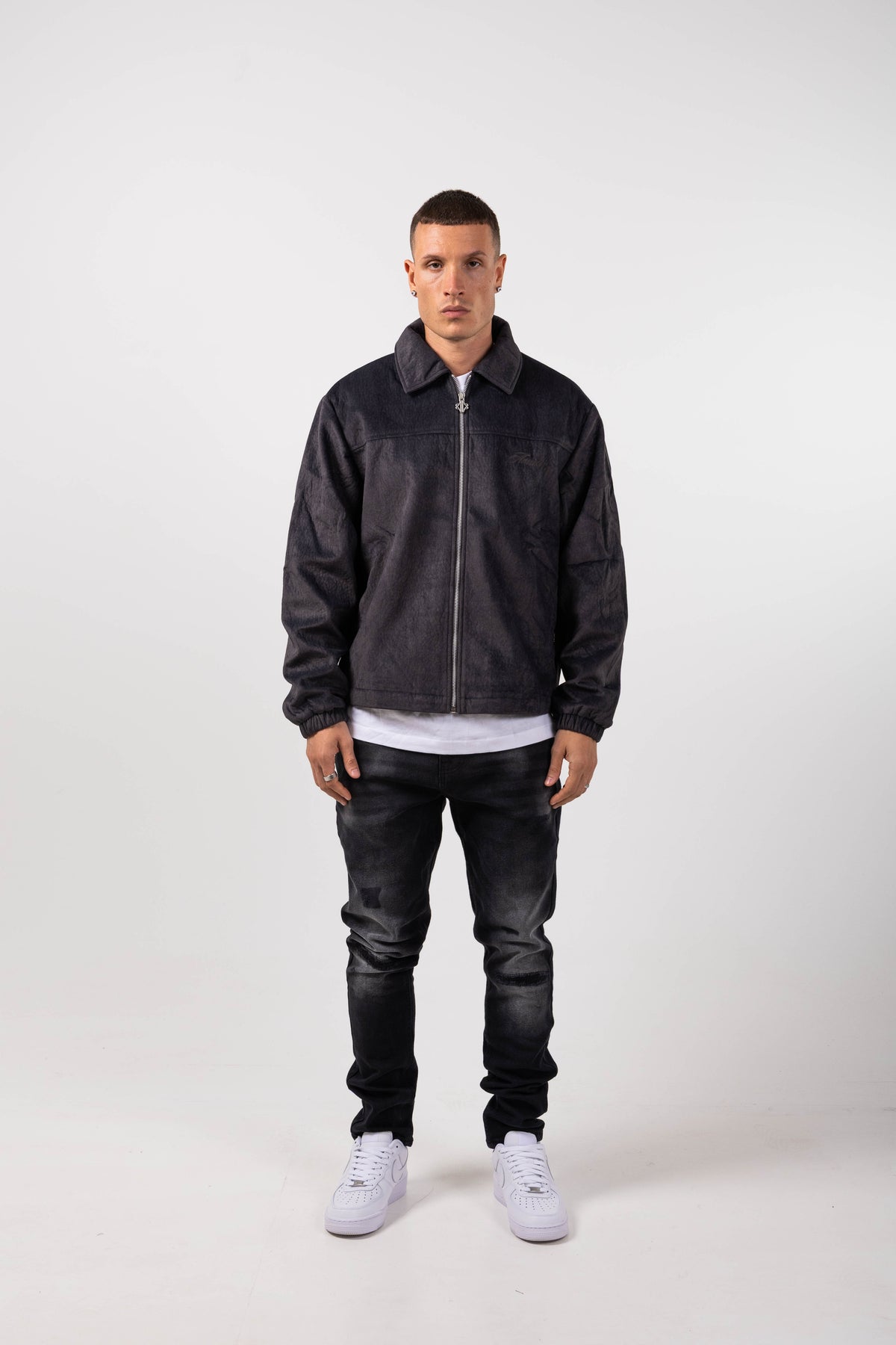 Gianni Suede Coach Jacket