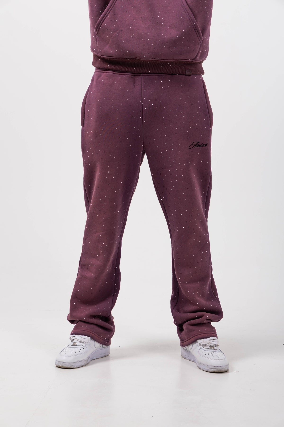 Massimo Embellished Plum Jogger