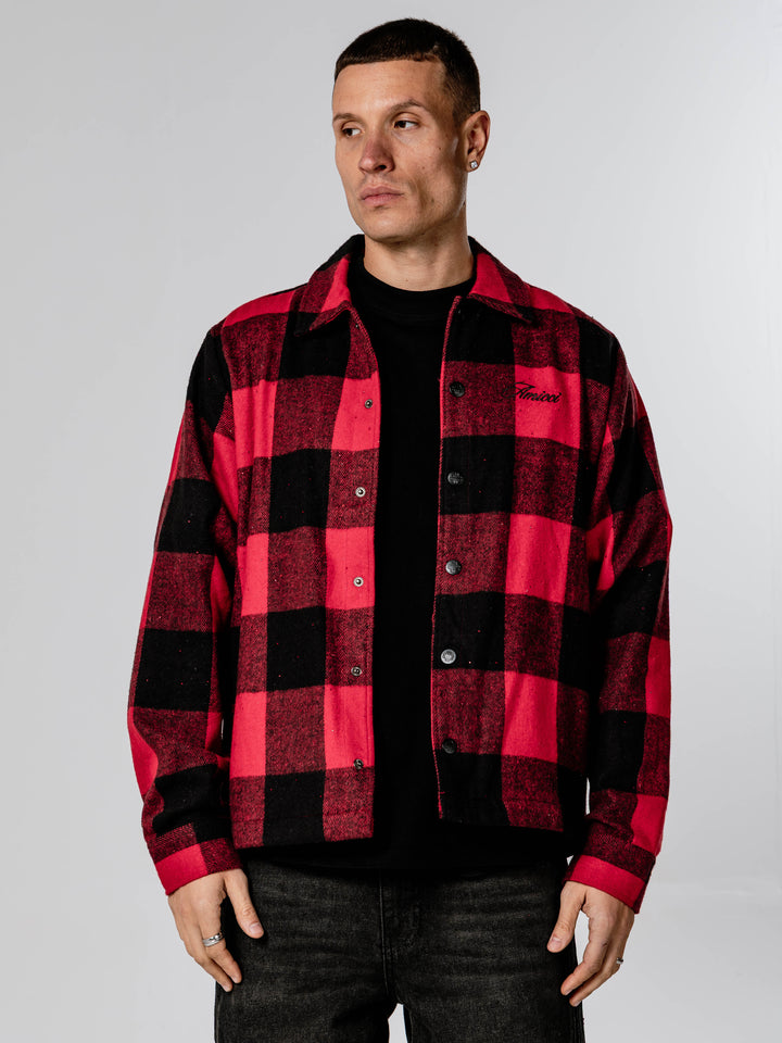 Armando Red Check Flannel Shirt