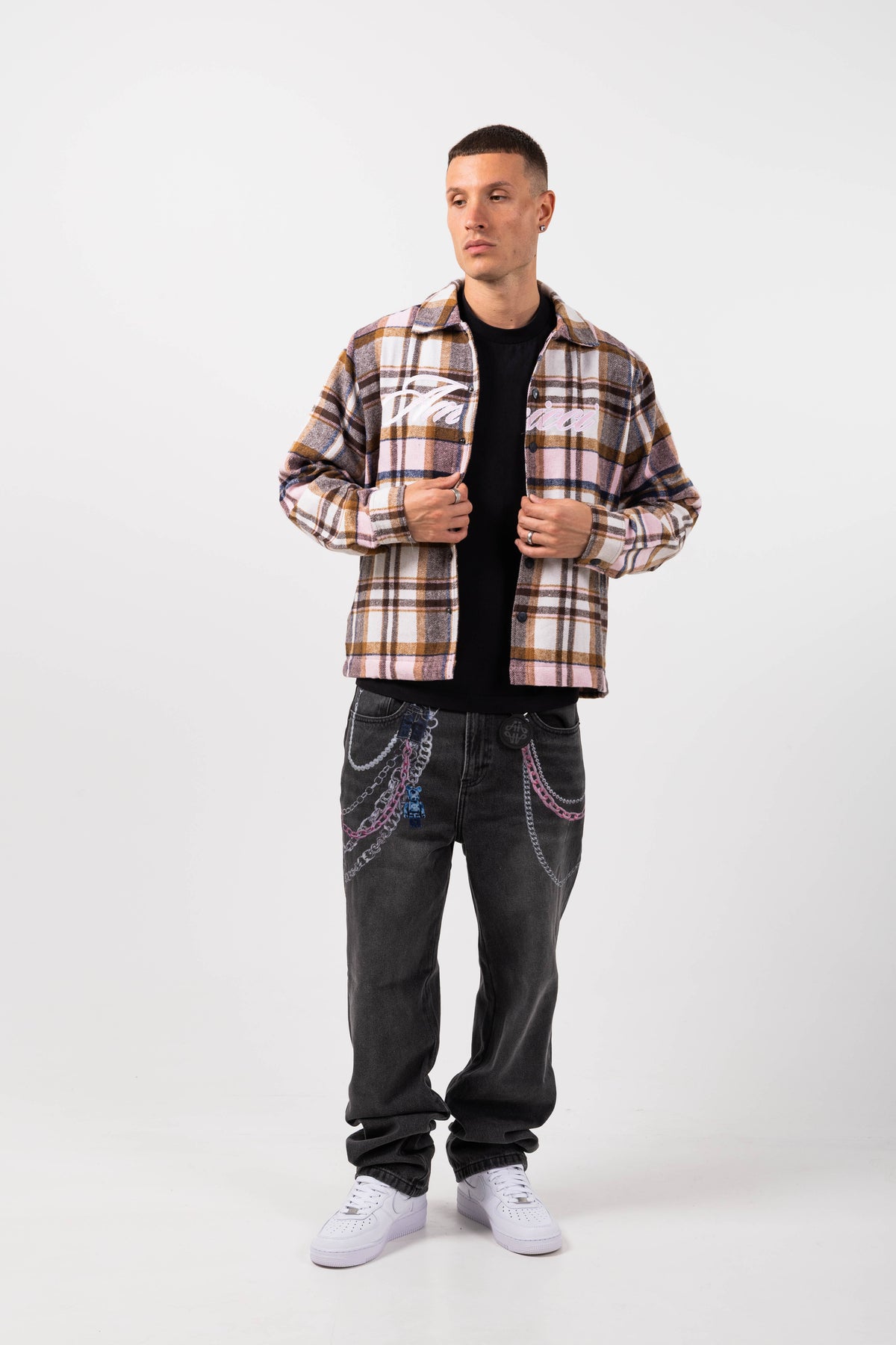 Armando Black Printed Denim