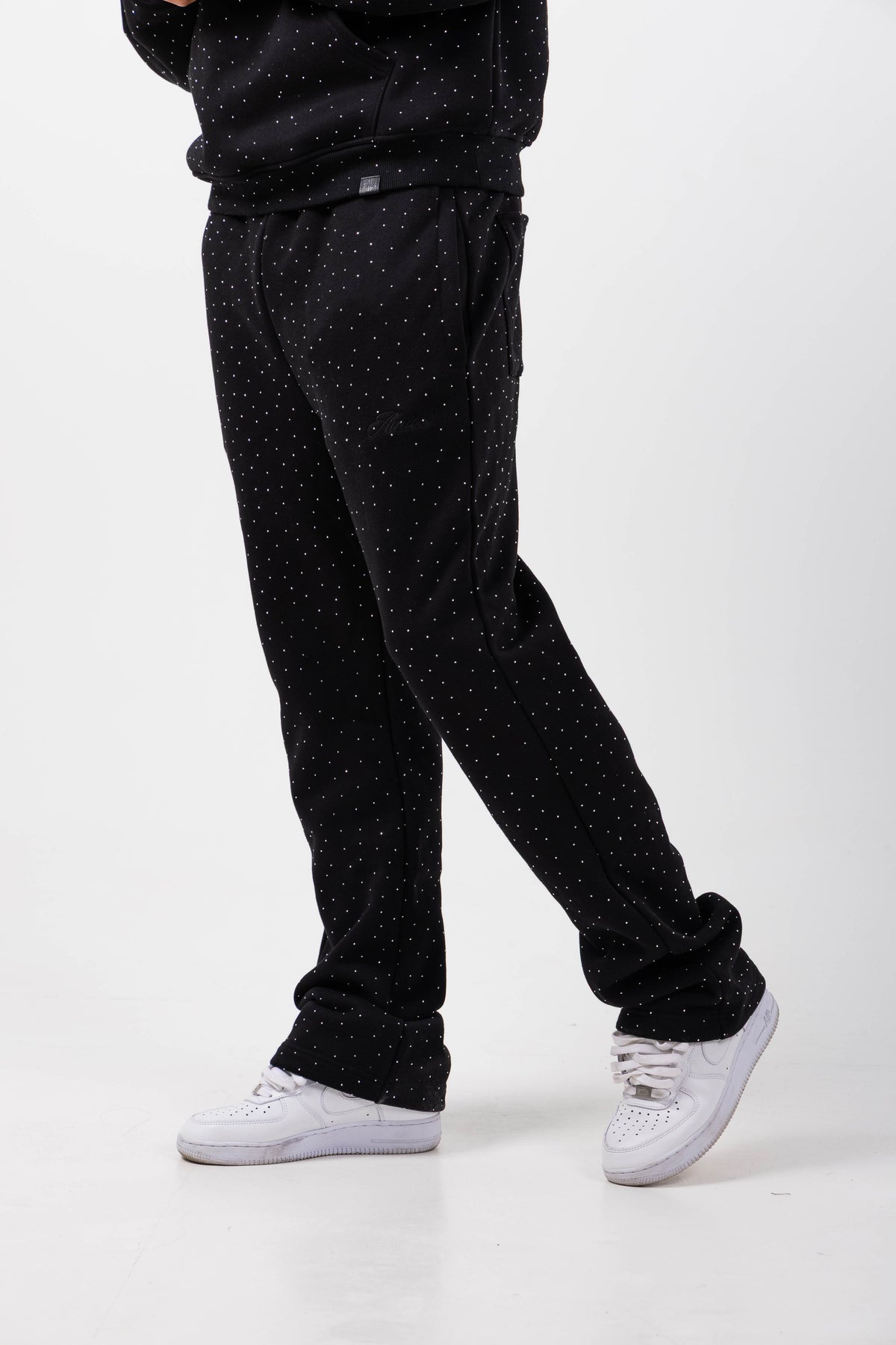 Massimo Embellished Black jogger