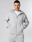 Verdi Grey Knitted Zip Up Hoodie