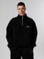 Atelier Scuba Quarter Zip  Black Sweatshirt