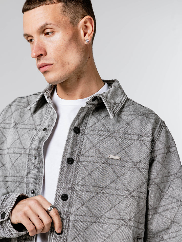 Potenza Grey Denim Jacket