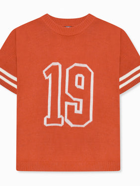 Nantes gestricktes Jersey Orange
