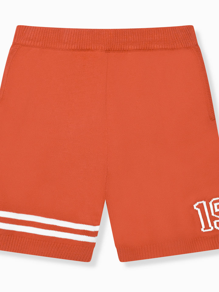 Nantes gestrickte Shorts Orange