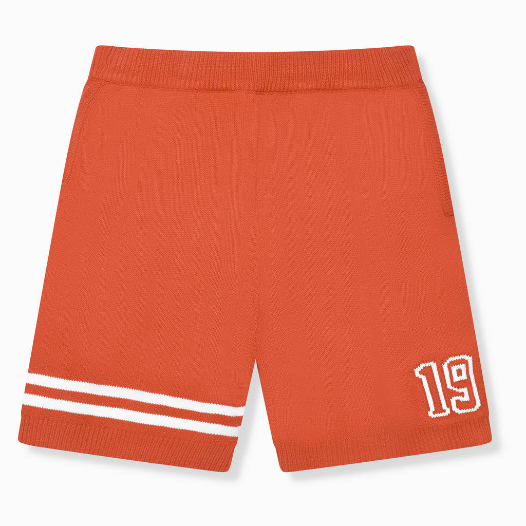 Nantes gestrickte Shorts Orange