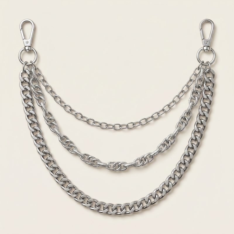 Zilveren Laagjes Ketting