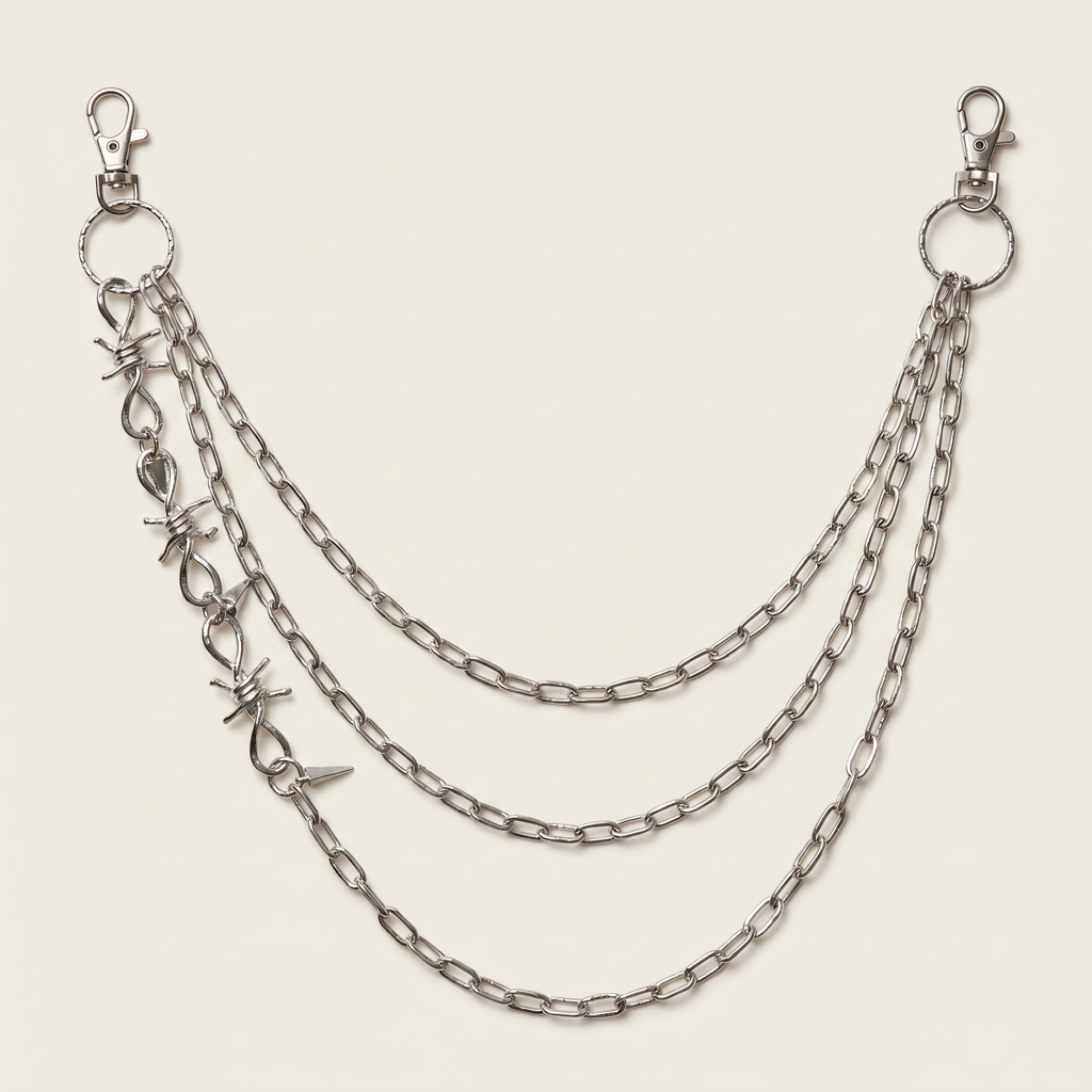 Collier en argent superposé