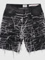 Sassari Frayed Black Denim Shorts