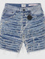 Sassari Frayed Blue Denim Shorts