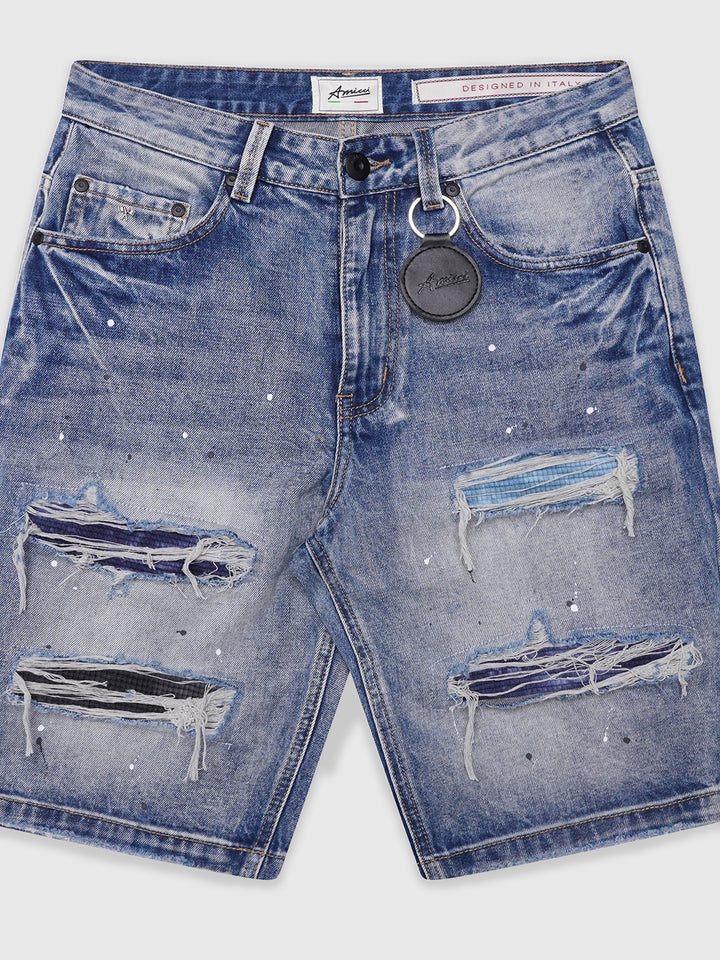 Sanko Mittelblaue Shorts