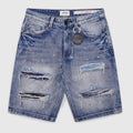 Shorts bleu moyen Sanko
